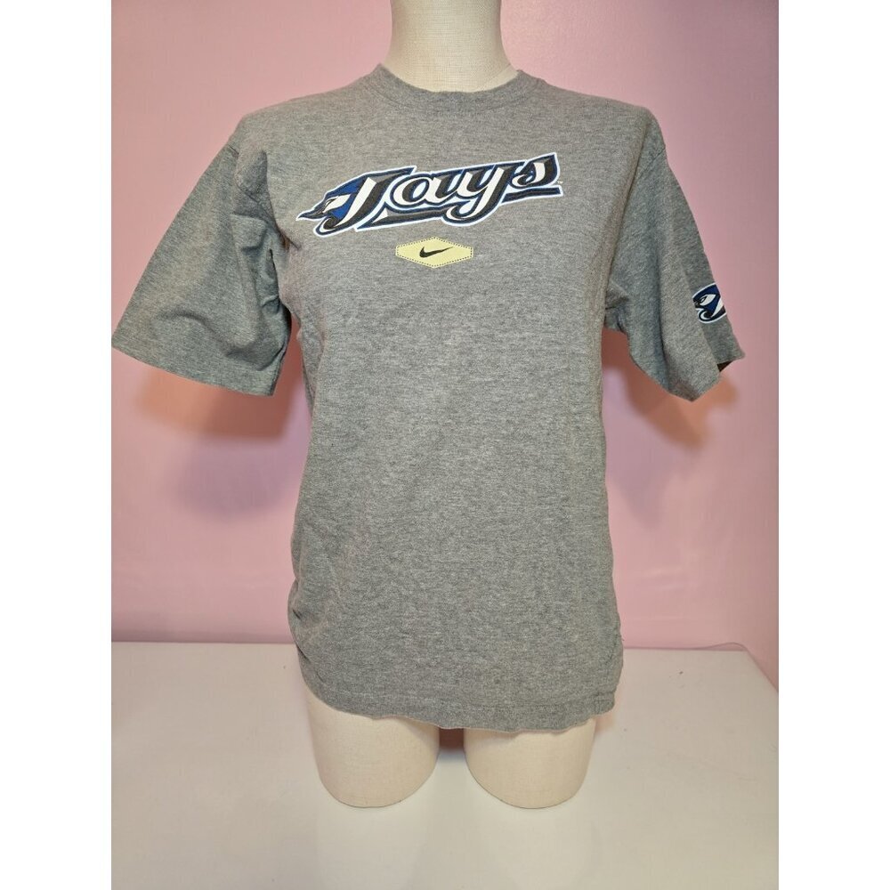 Vintage Nike Blue Jays Old School Logo T Shirt Size Large Women's